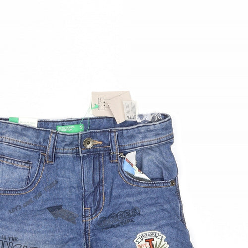 United Colors of Benetton Boys Blue   Cargo Shorts Size S