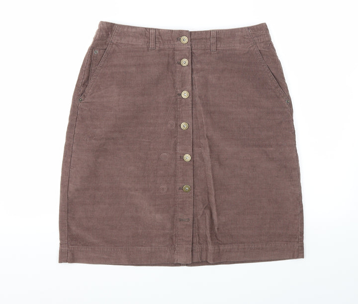 WORLD FISH  Womens Brown   A-Line Skirt Size 10