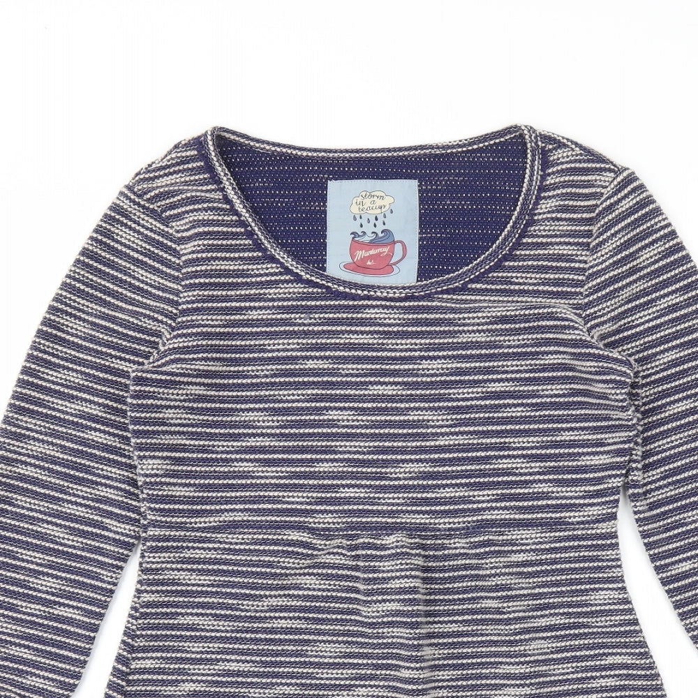 Debenhams Womens Blue   Jumper Dress  Size 10