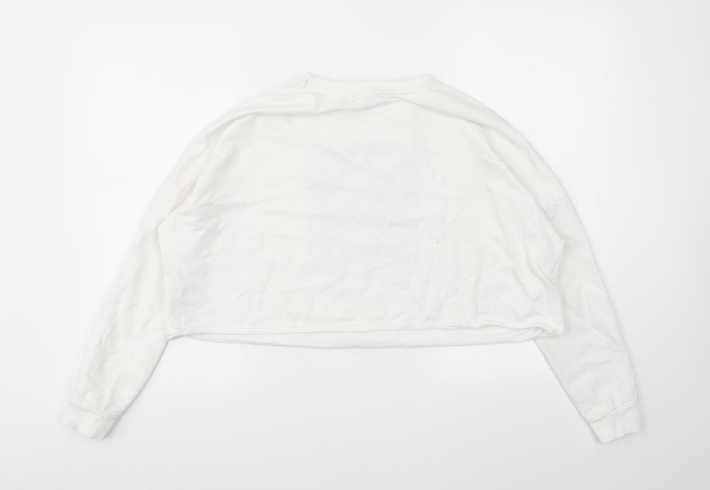New Look Girls White   Pullover Hoodie Size 14-15 Years