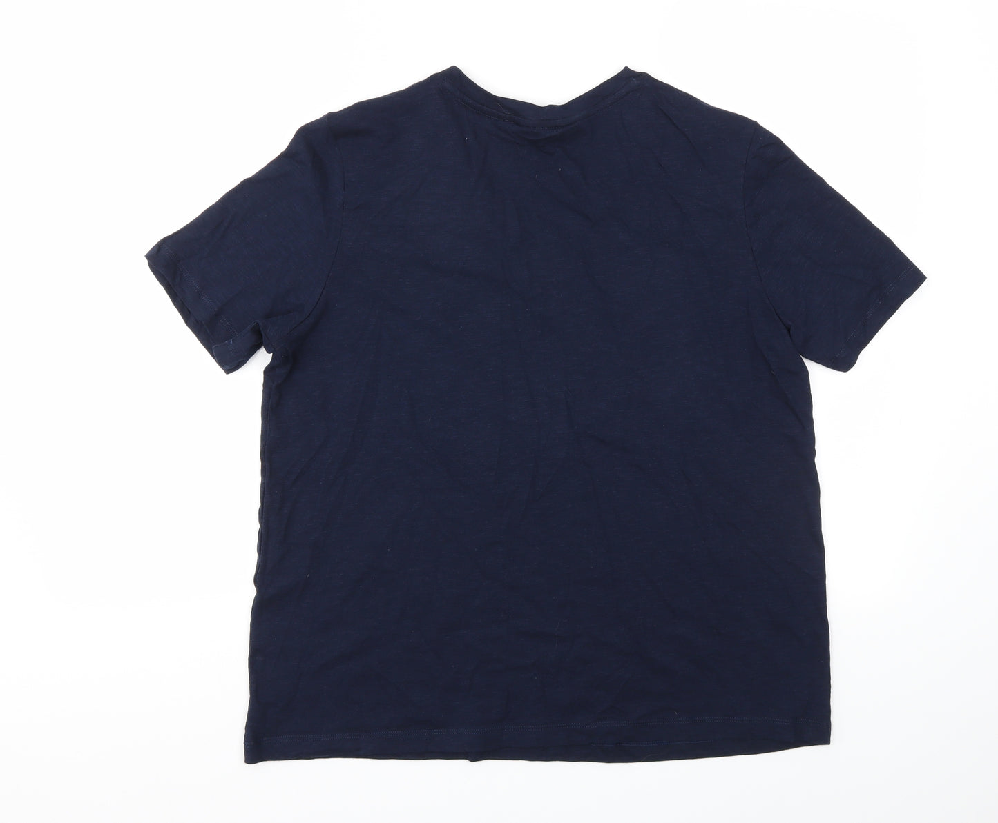 M&S Womens Blue   Basic T-Shirt Size 14
