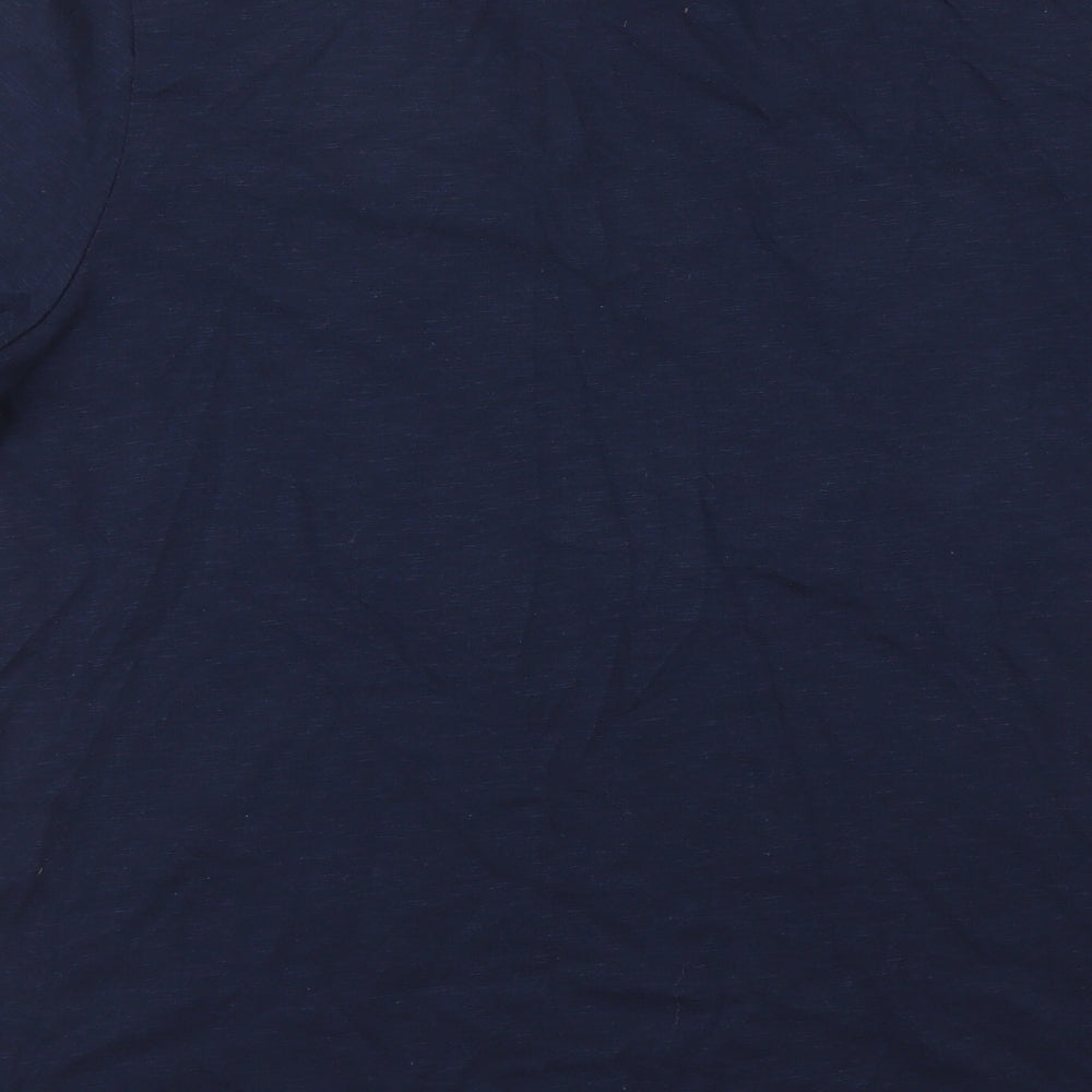 M&S Womens Blue   Basic T-Shirt Size 14