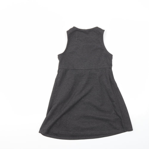 TU Girls Grey   Fit & Flare  Size 8 Years