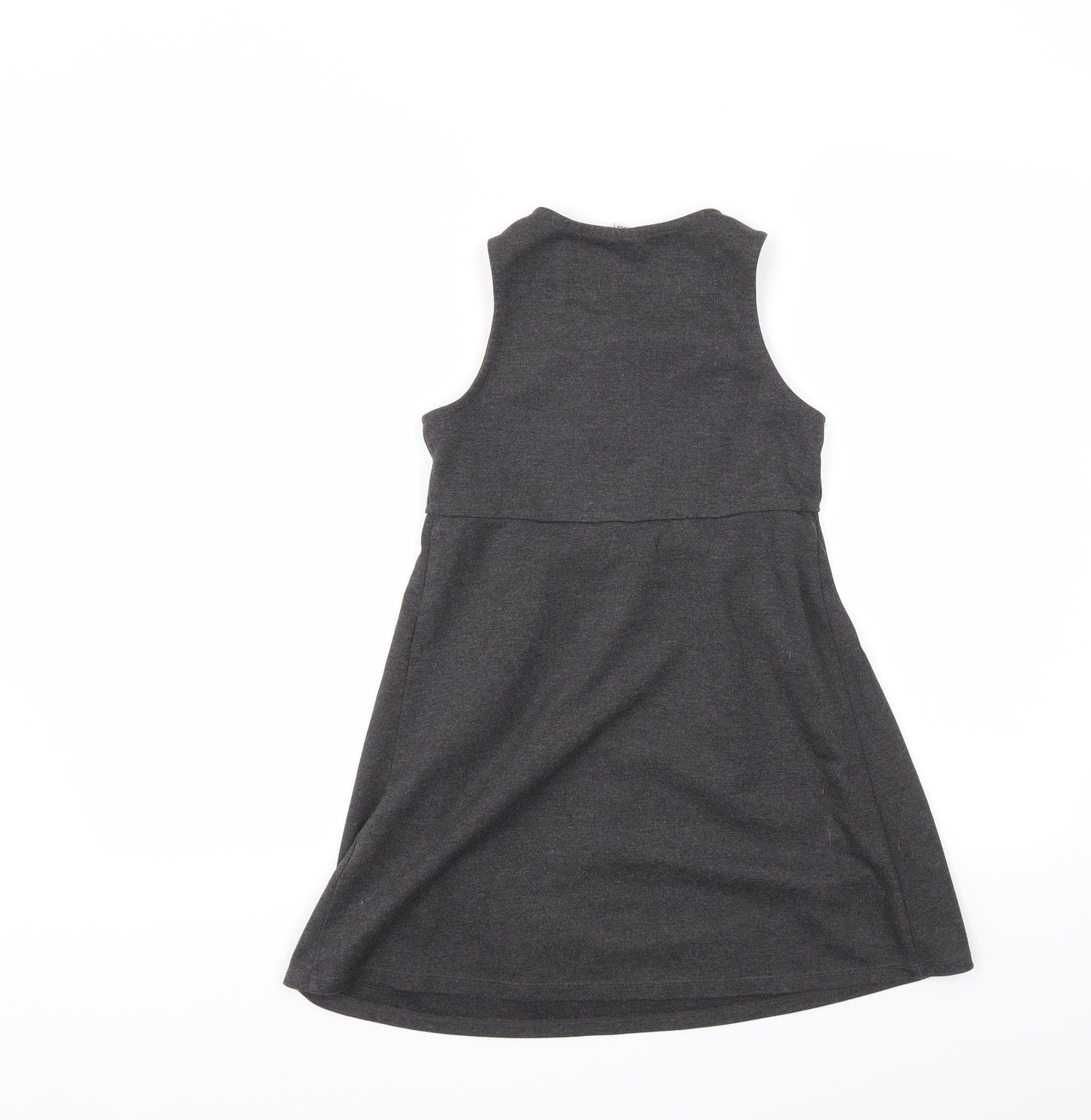 TU Girls Grey   Fit & Flare  Size 8 Years