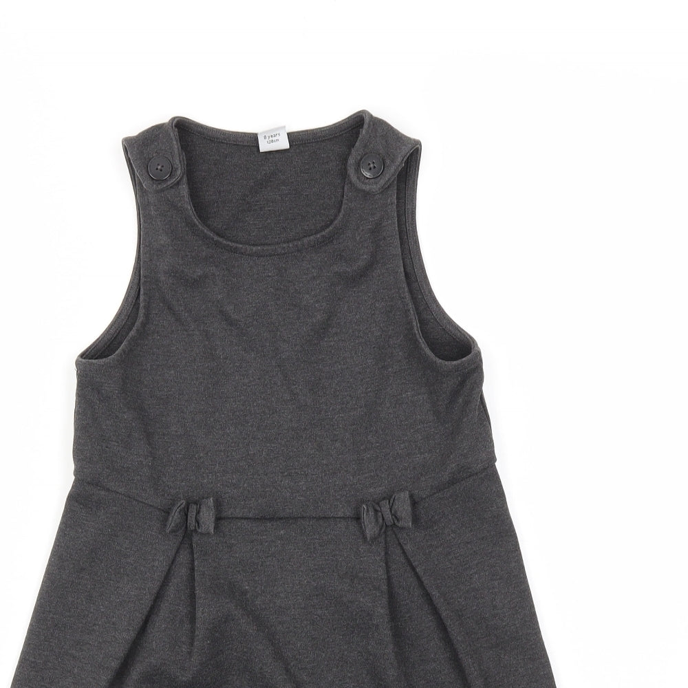 TU Girls Grey   Fit & Flare  Size 8 Years