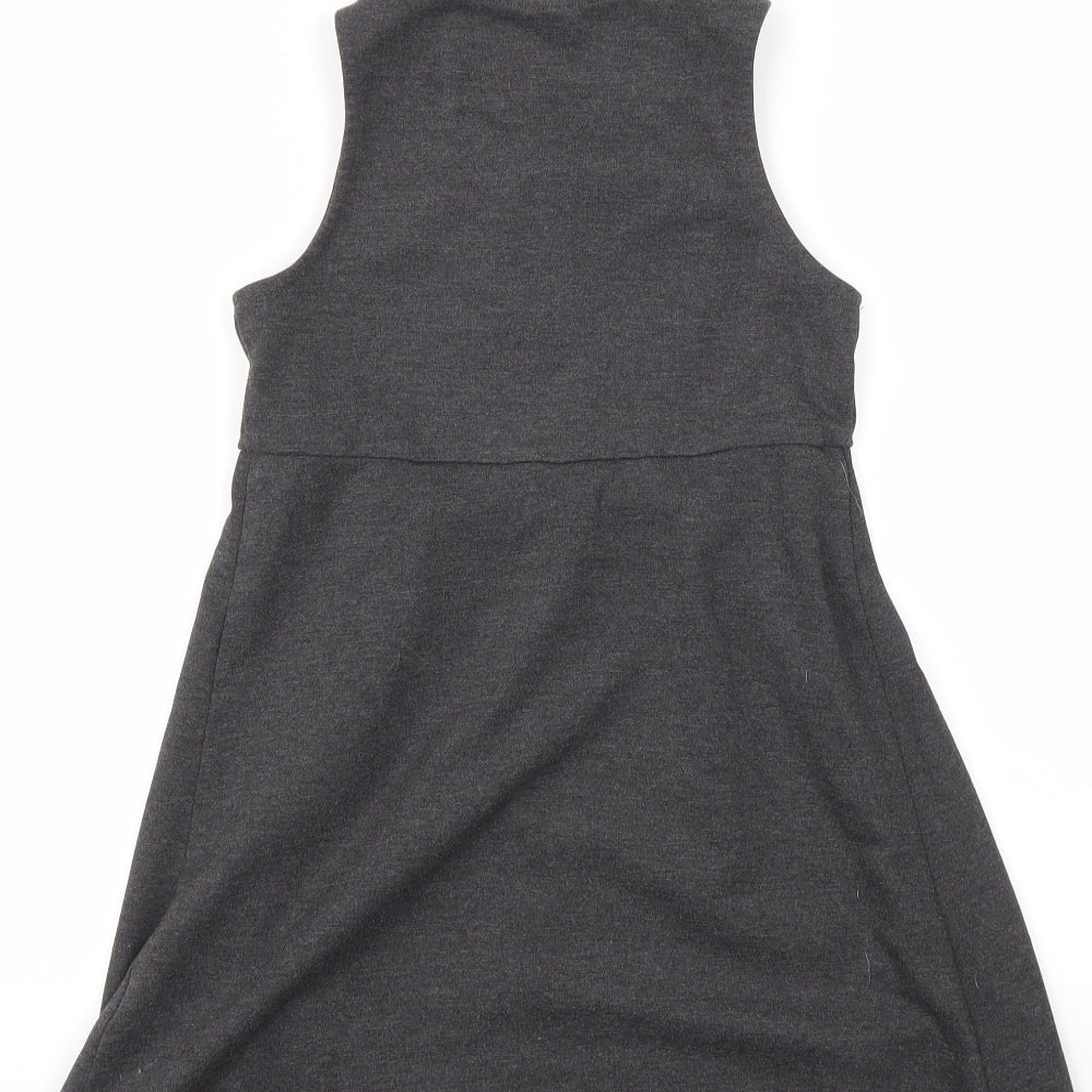 TU Girls Grey   Fit & Flare  Size 8 Years