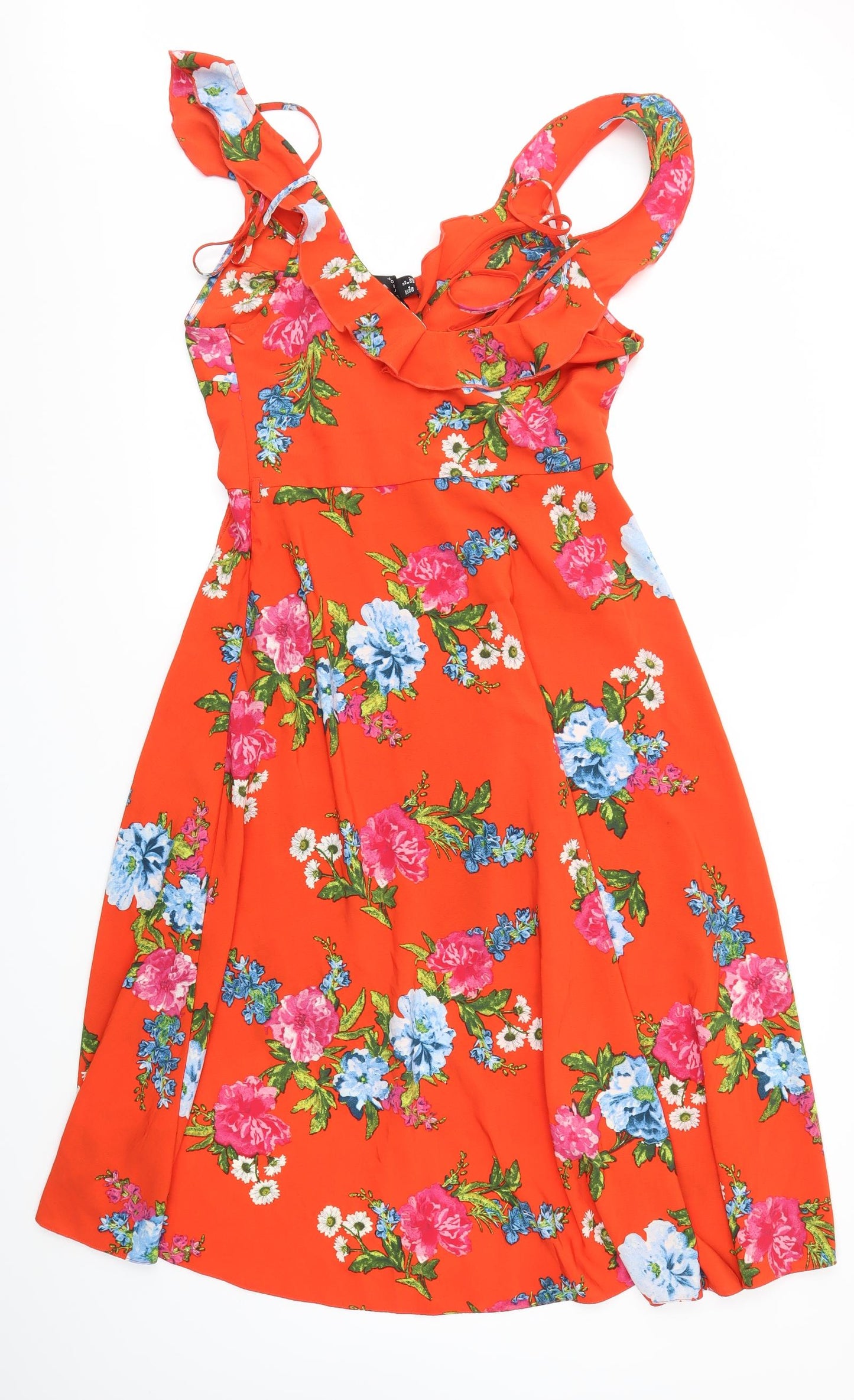 New Look Womens Multicoloured Floral  Fit & Flare  Size 12