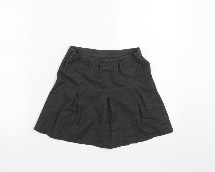 George Girls Grey   Pleated Skirt Size 6-7 Years