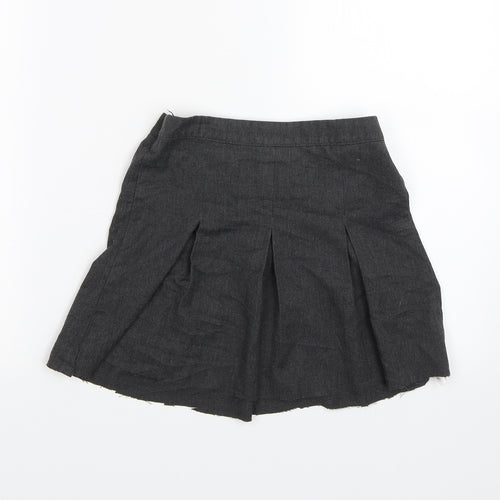 George Girls Grey   Pleated Skirt Size 6-7 Years