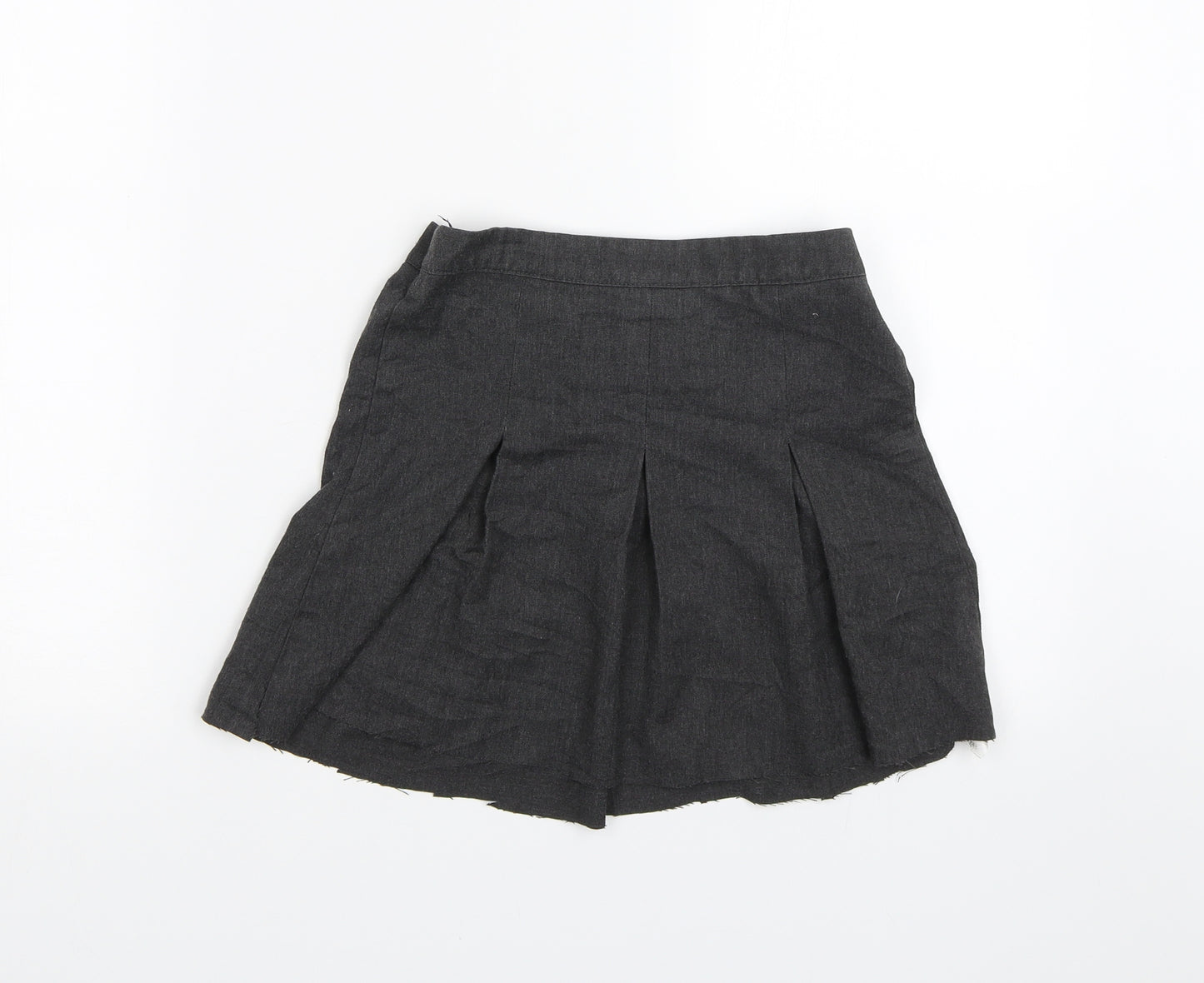 George Girls Grey   Pleated Skirt Size 6-7 Years