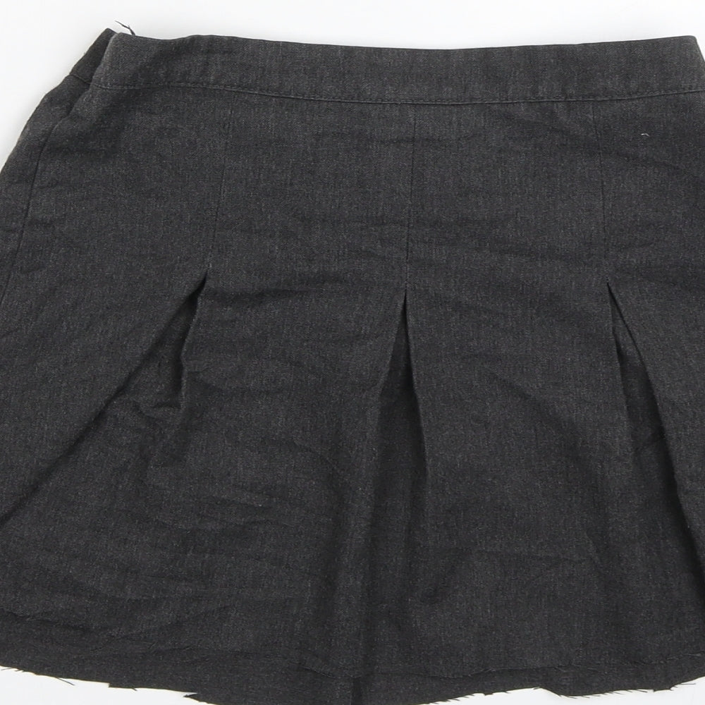 George Girls Grey   Pleated Skirt Size 6-7 Years