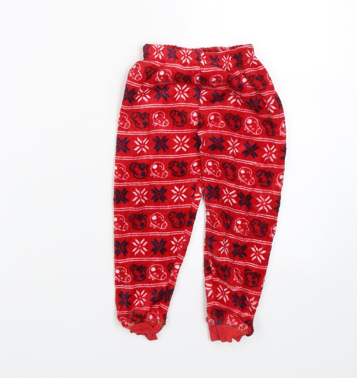 Tu  Girls Red Animal Print  Cami Pyjama Pants Size 2-3 Years  - Peppa pig