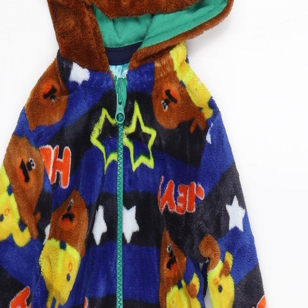Hey Duggee Boys Blue Animal Print  Cami One Piece Size 12-18 Months