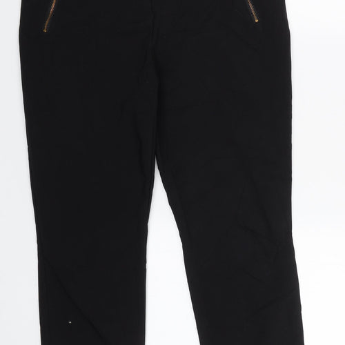 Papaya Womens Black   Trousers  Size 12 L25 in