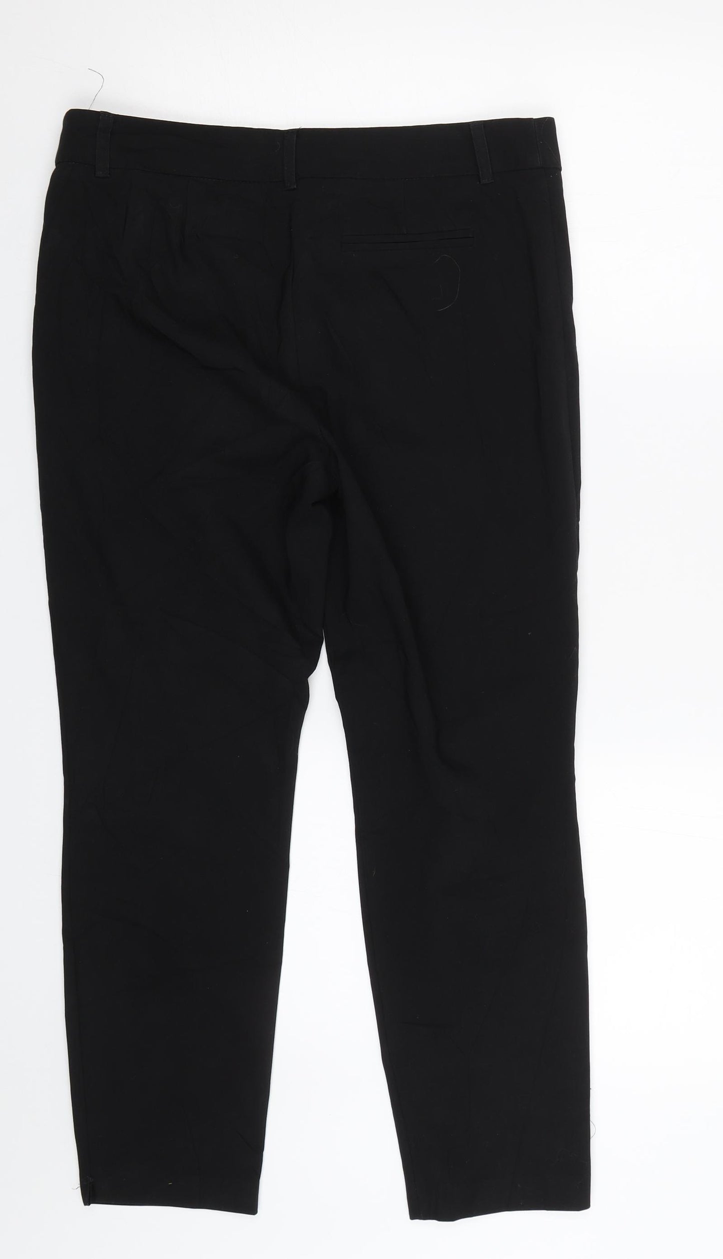 Papaya Womens Black   Trousers  Size 12 L25 in