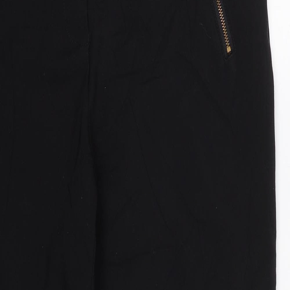 Papaya Womens Black   Trousers  Size 12 L25 in