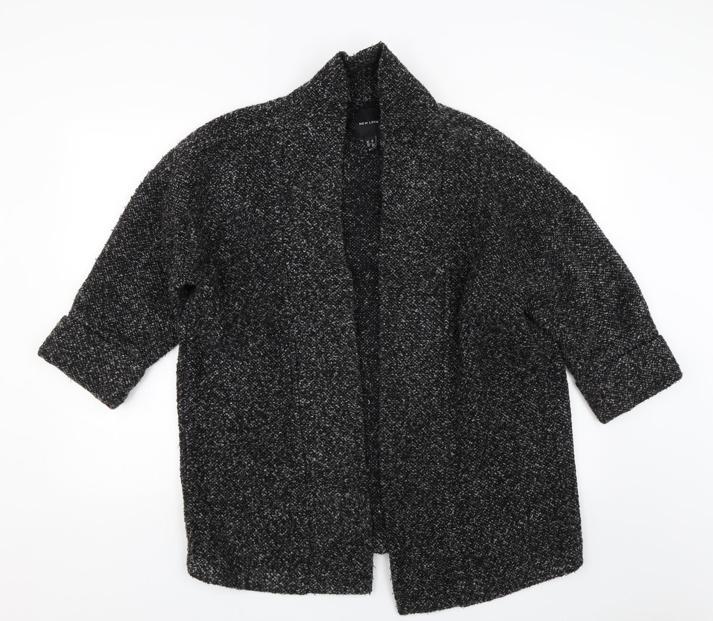 New Look Womens Black   Overcoat Coat Size 10