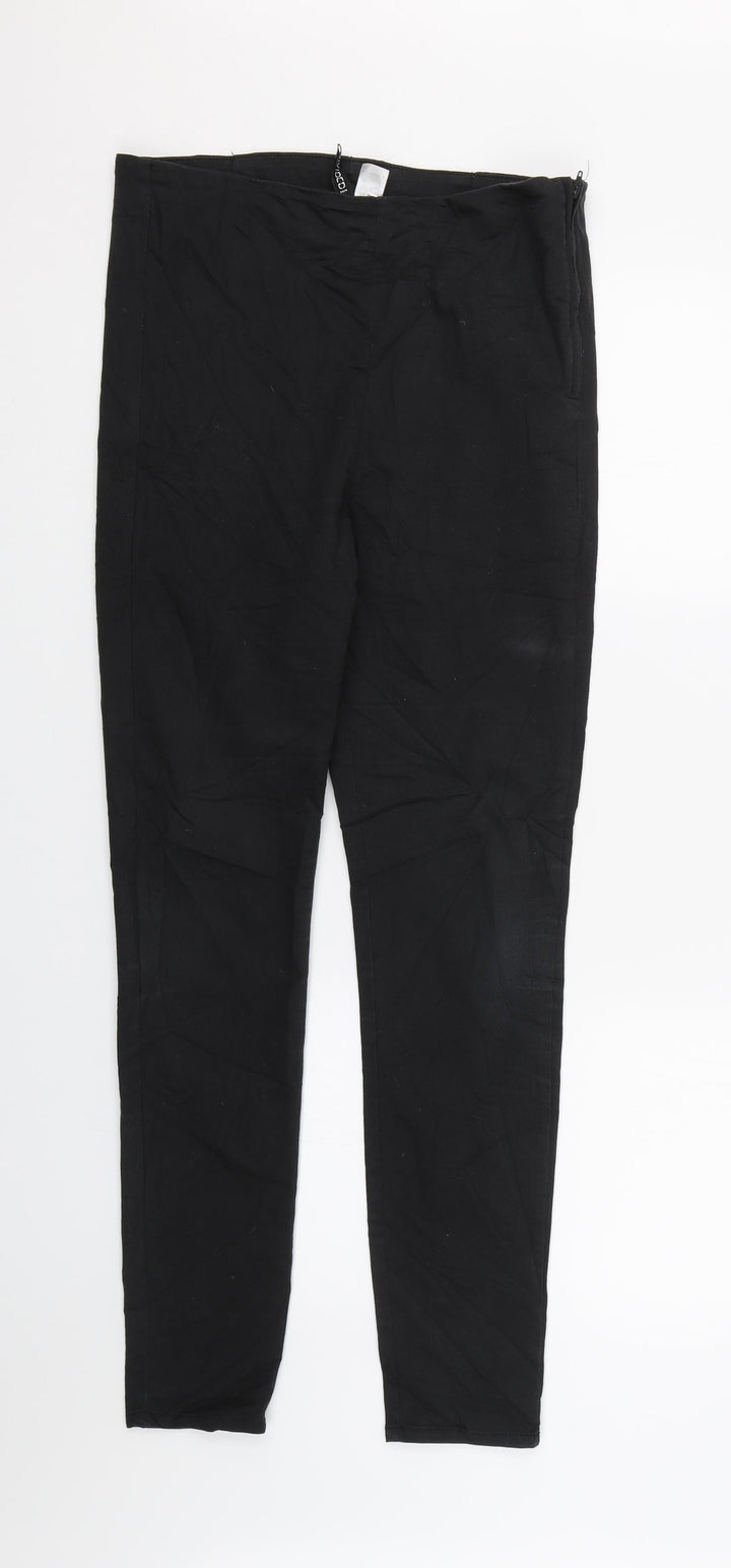 H&M Womens Black Denim Skinny Jeans Size 12 L28 in