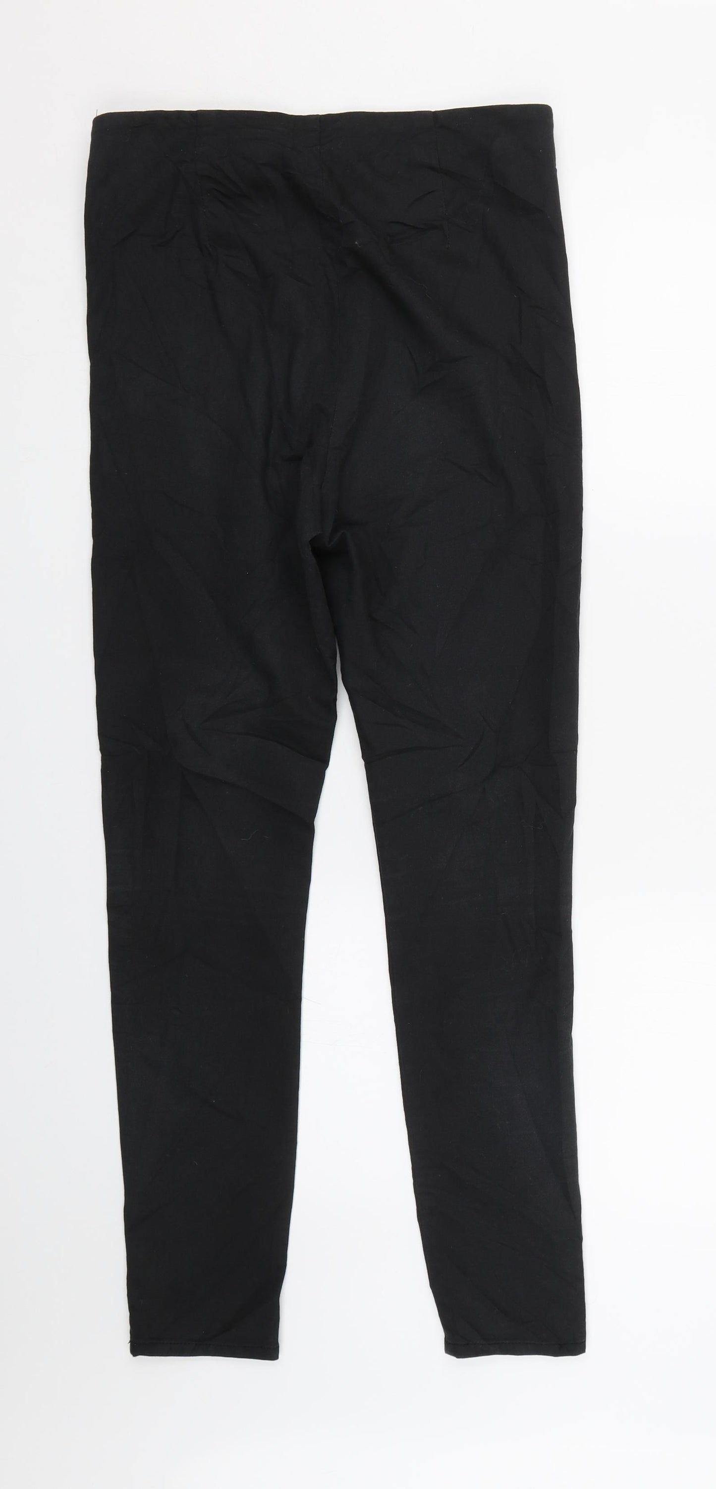 H&M Womens Black  Denim Skinny Jeans Size 12 L28 in