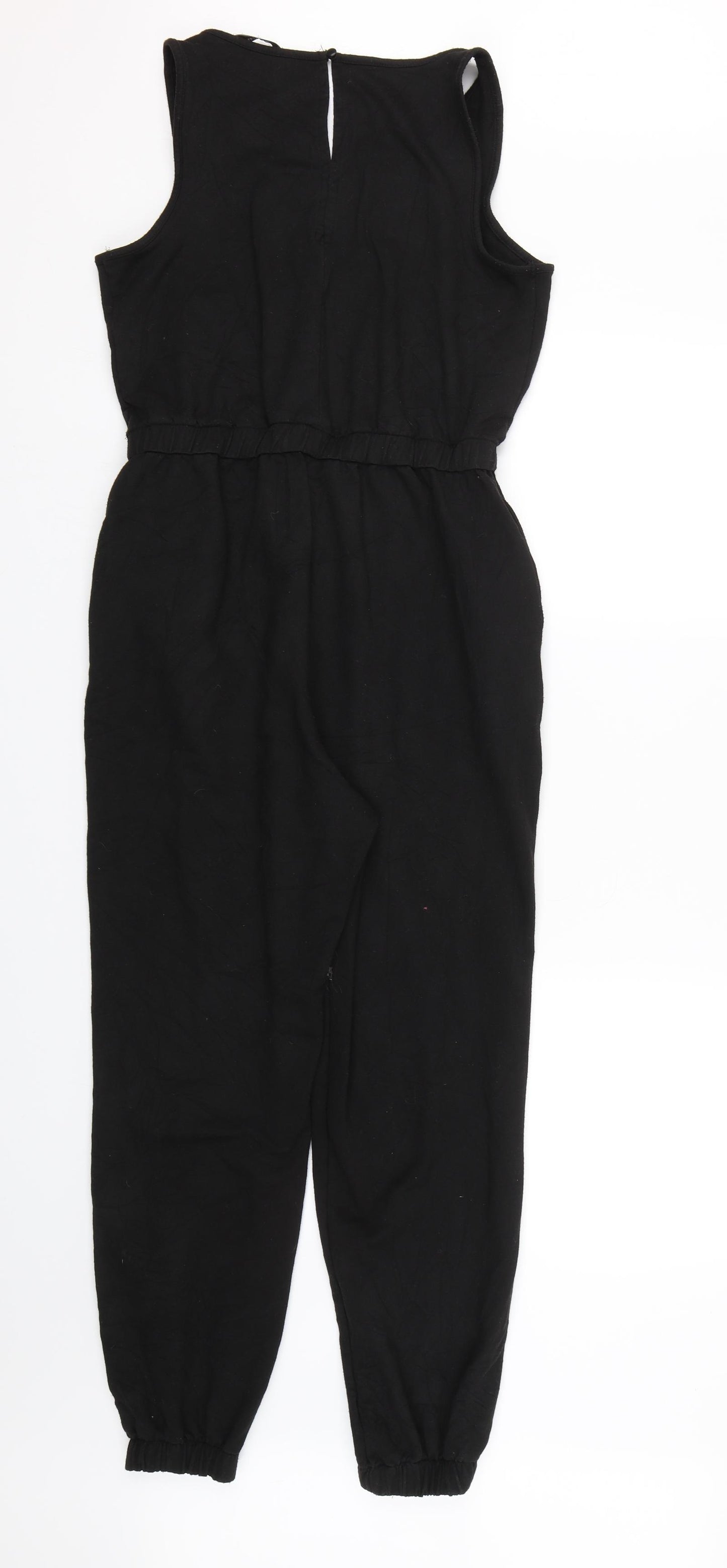TU Womens Black   Jumpsuit One-Piece Size 10 L24 in