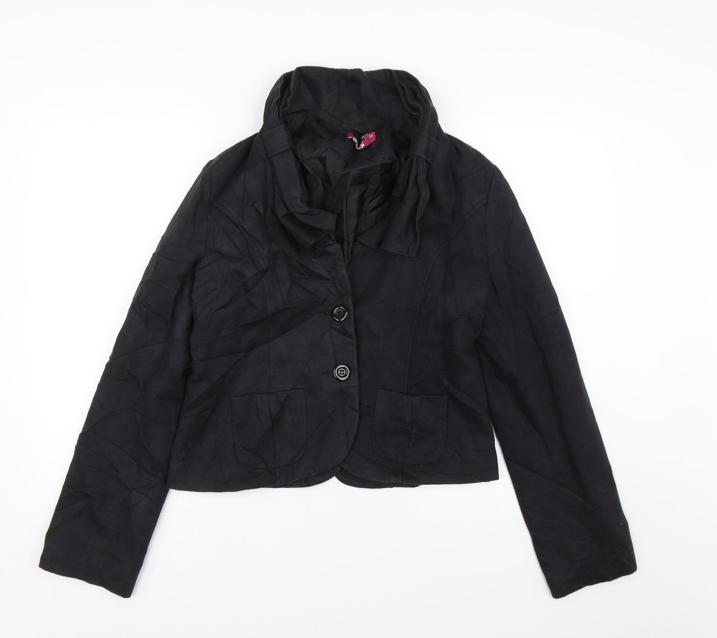 Ruby Patootie Womens Black   Overcoat Coat Size M