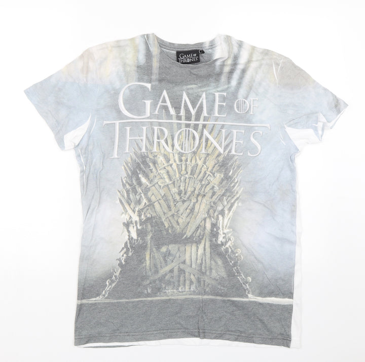 Cedar Wood State Mens White T-Shirt Size S - Game Of Thrones