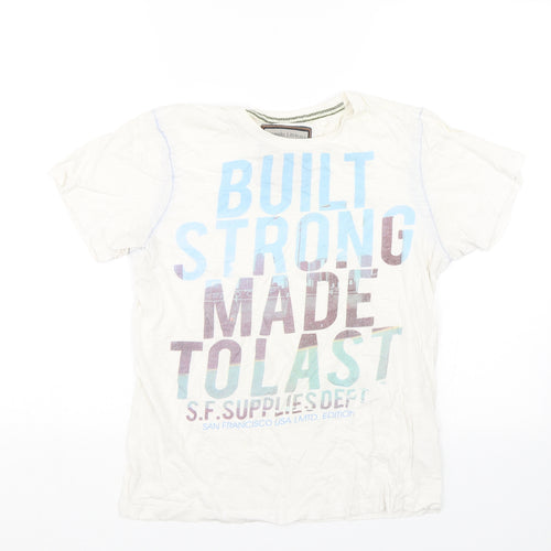 Angelo Litrico Mens White    T-Shirt Size S