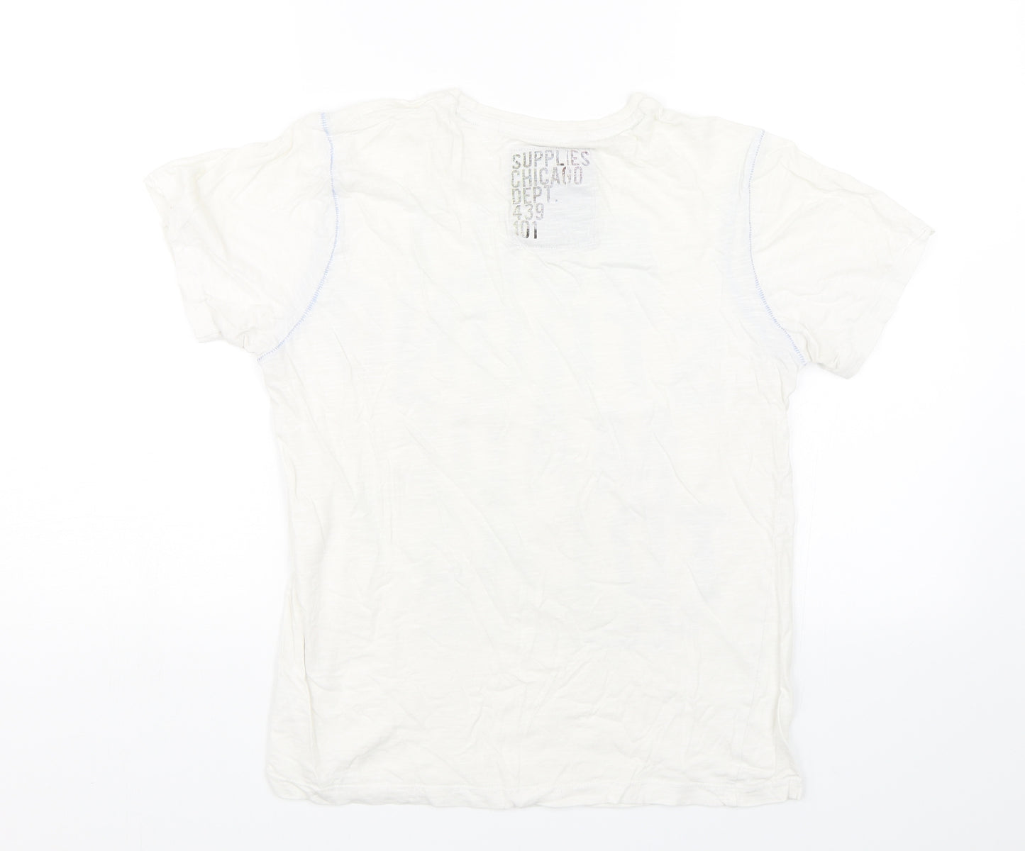 Angelo Litrico Mens White    T-Shirt Size S