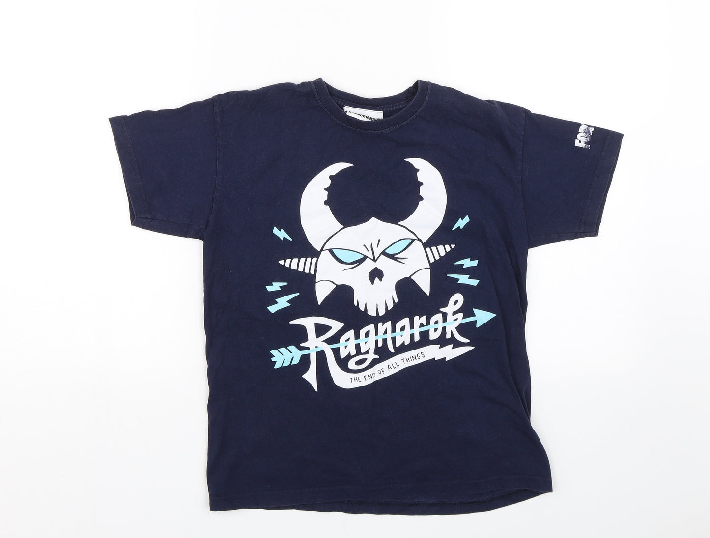 Fortnite Boys Blue   Basic T-Shirt Size 8-9 Years  - Fortnite