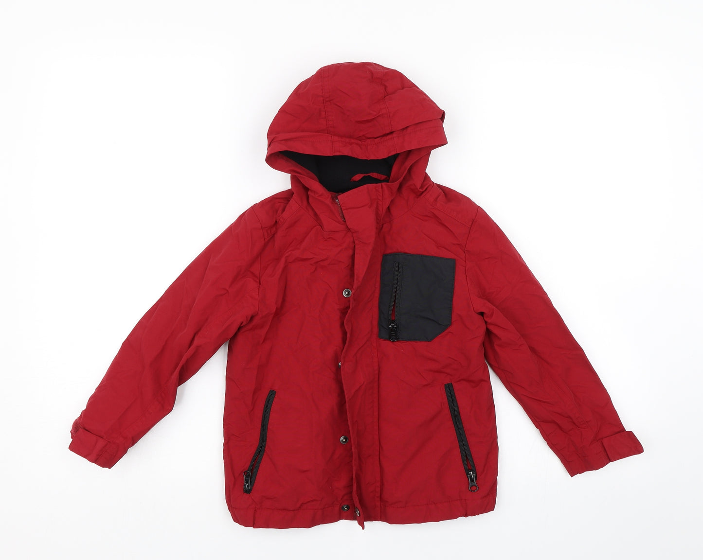 TU Boys Red   Rain Coat Coat Size 5-6 Years