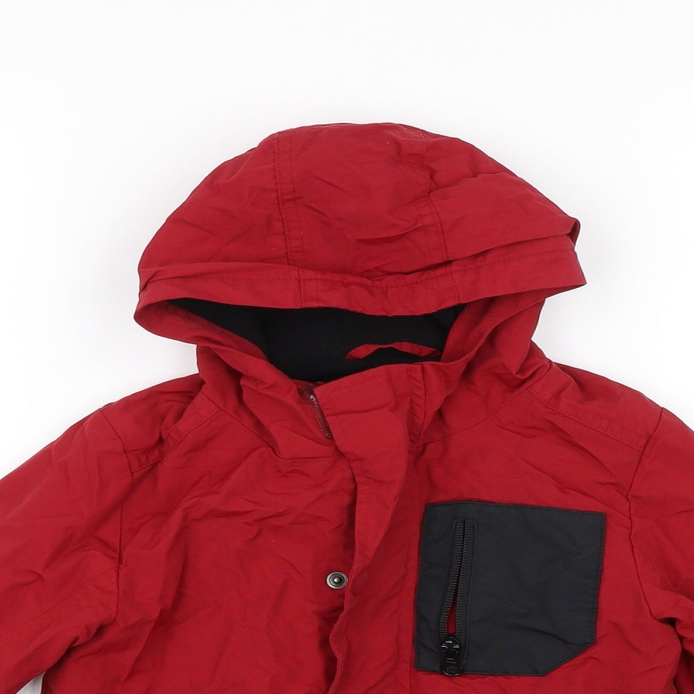 TU Boys Red   Rain Coat Coat Size 5-6 Years