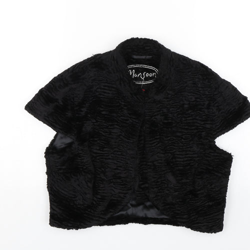 Monsoon Womens Black   Cape Jumper Size 10
