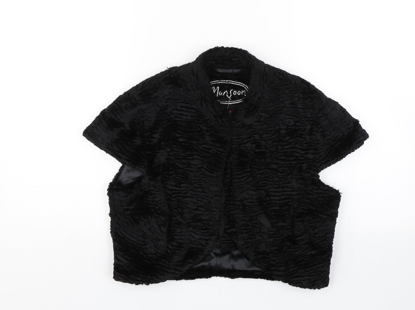 Monsoon Womens Black   Cape Jumper Size 10