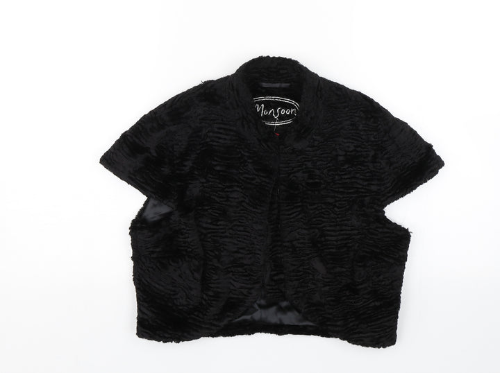 Monsoon Womens Black   Cape Jumper Size 10