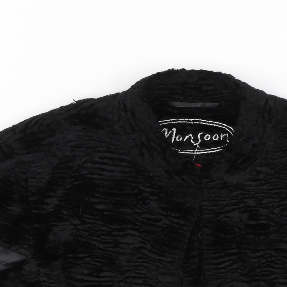 Monsoon Womens Black   Cape Jumper Size 10