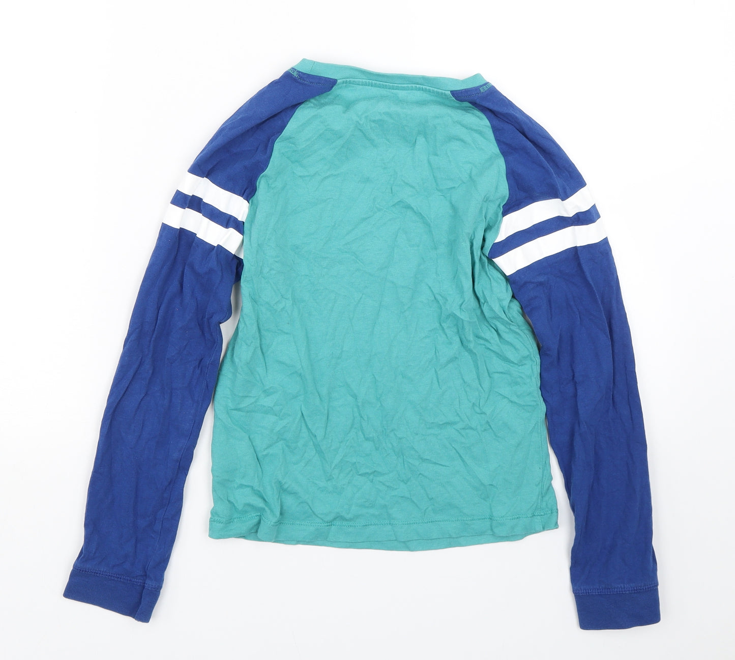 TU Boys Blue Striped  Basic T-Shirt Size 10-11 Years  - Dinosaus