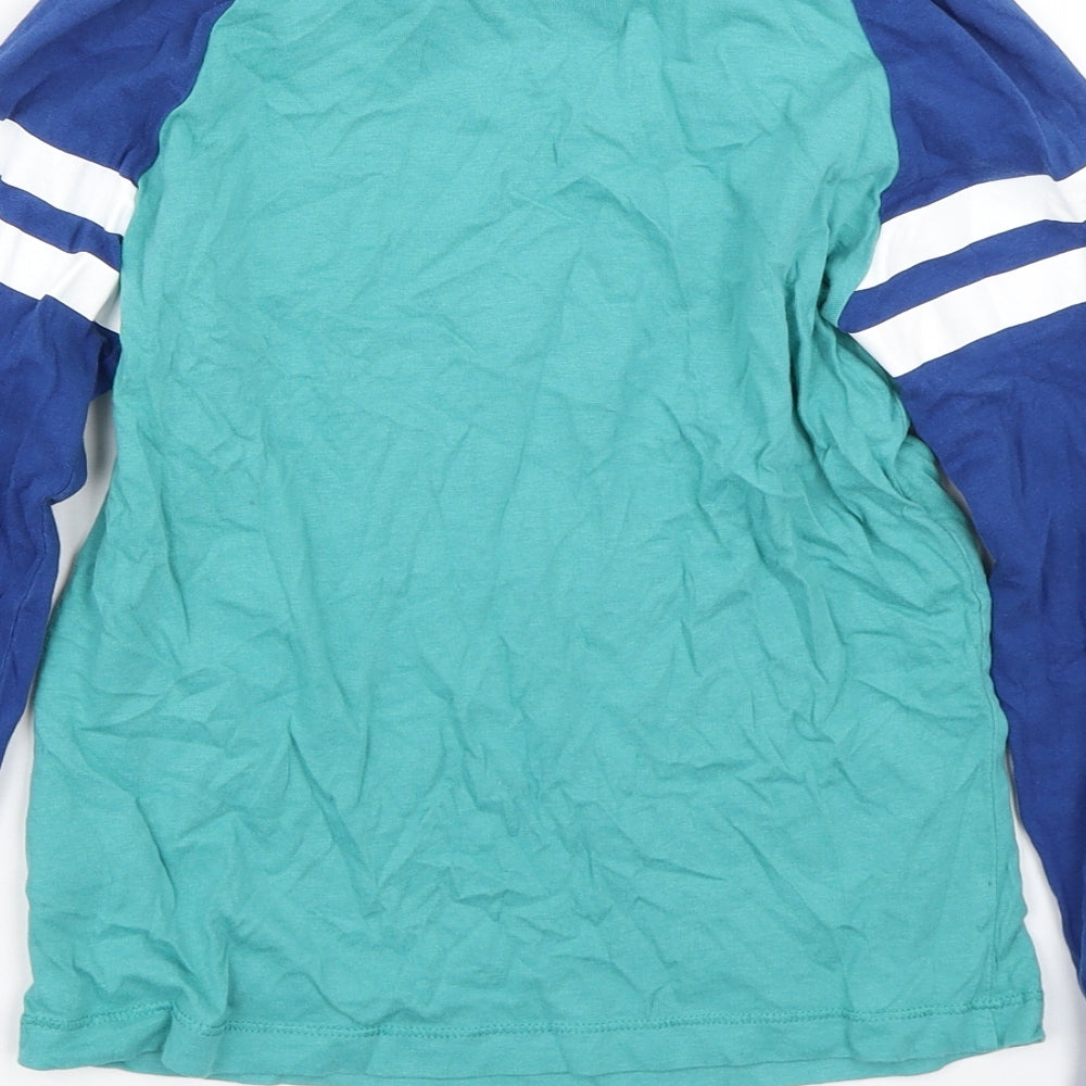 TU Boys Blue Striped  Basic T-Shirt Size 10-11 Years  - Dinosaus