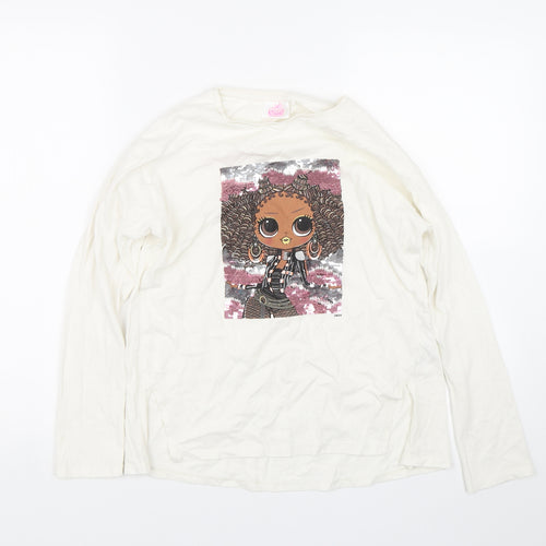 Lol dolls Girls White   Basic T-Shirt Size 12 Years