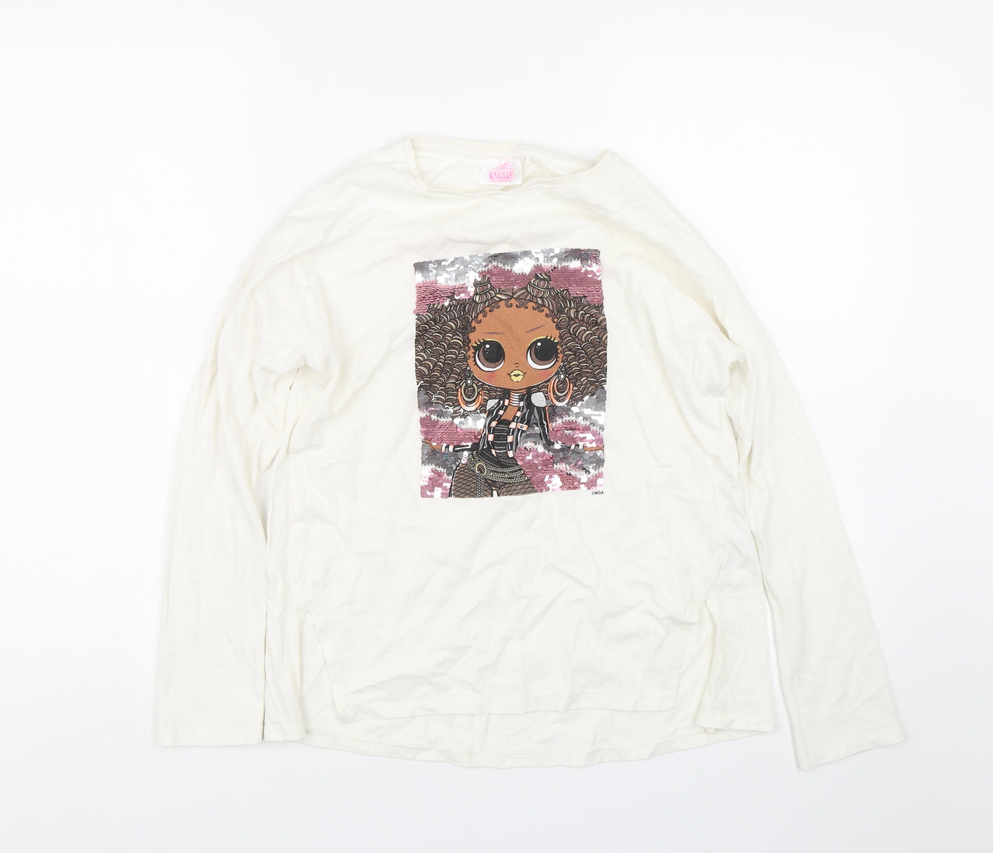 Lol dolls Girls White   Basic T-Shirt Size 12 Years