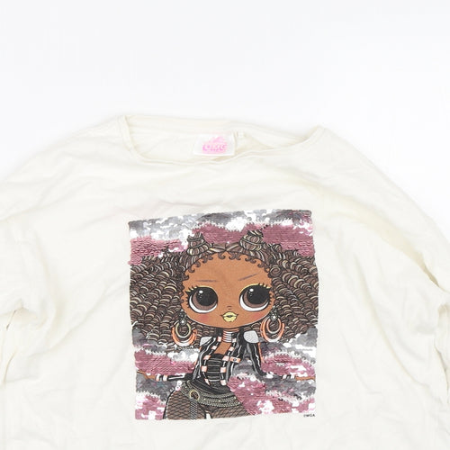 Lol dolls Girls White   Basic T-Shirt Size 12 Years