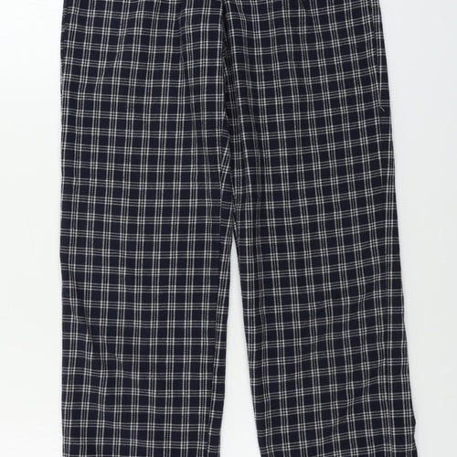 brady melville Womens Blue Check  Trousers  Size 24 in L28 in
