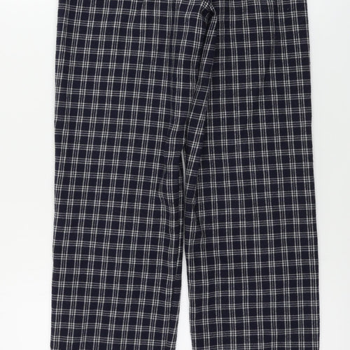 brady melville Womens Blue Check  Trousers  Size 24 in L28 in