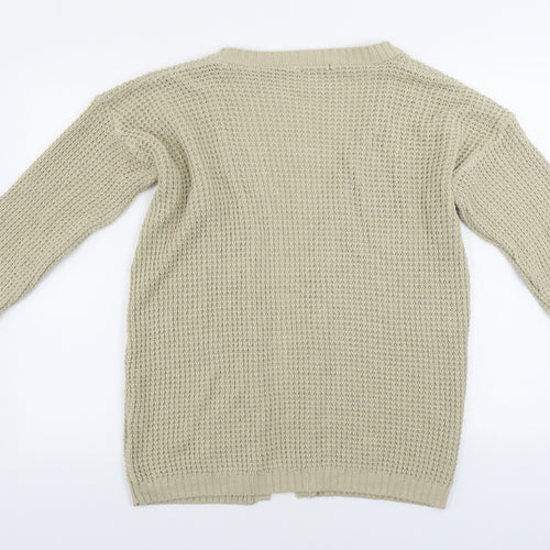 I SAW IT FIRST  Womens Beige   Cardigan Jumper Size M