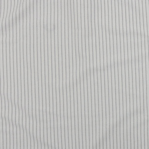 Ginaarti  Womens White Striped  Basic T-Shirt Size M