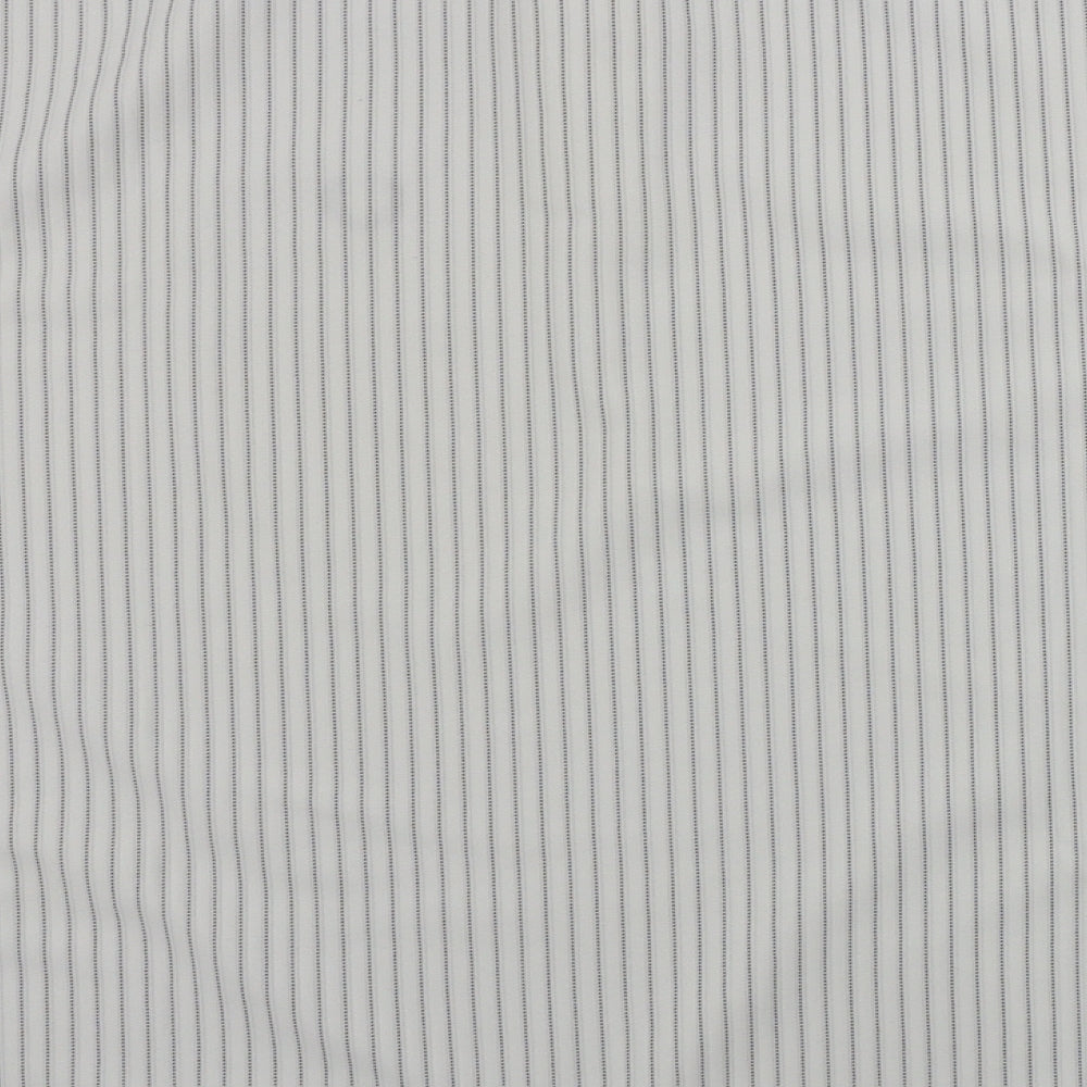 Ginaarti  Womens White Striped  Basic T-Shirt Size M