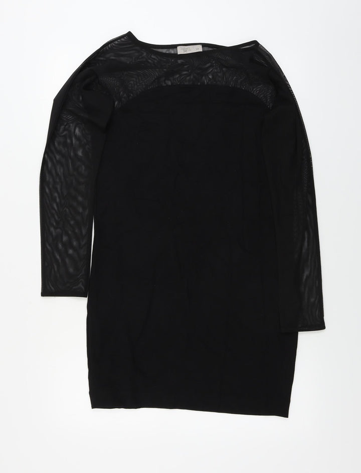 Label Lab Womens Black A-Line Size 12