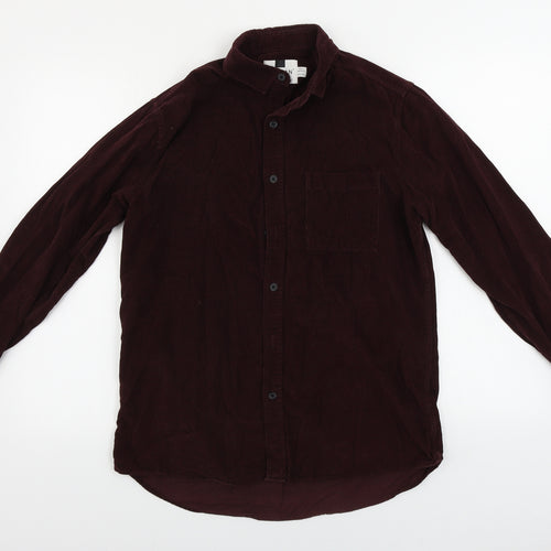 Topman  Mens Brown    Button-Up Size M