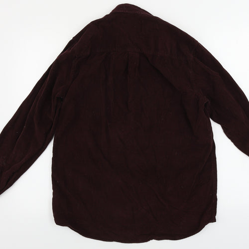 Topman  Mens Brown    Button-Up Size M