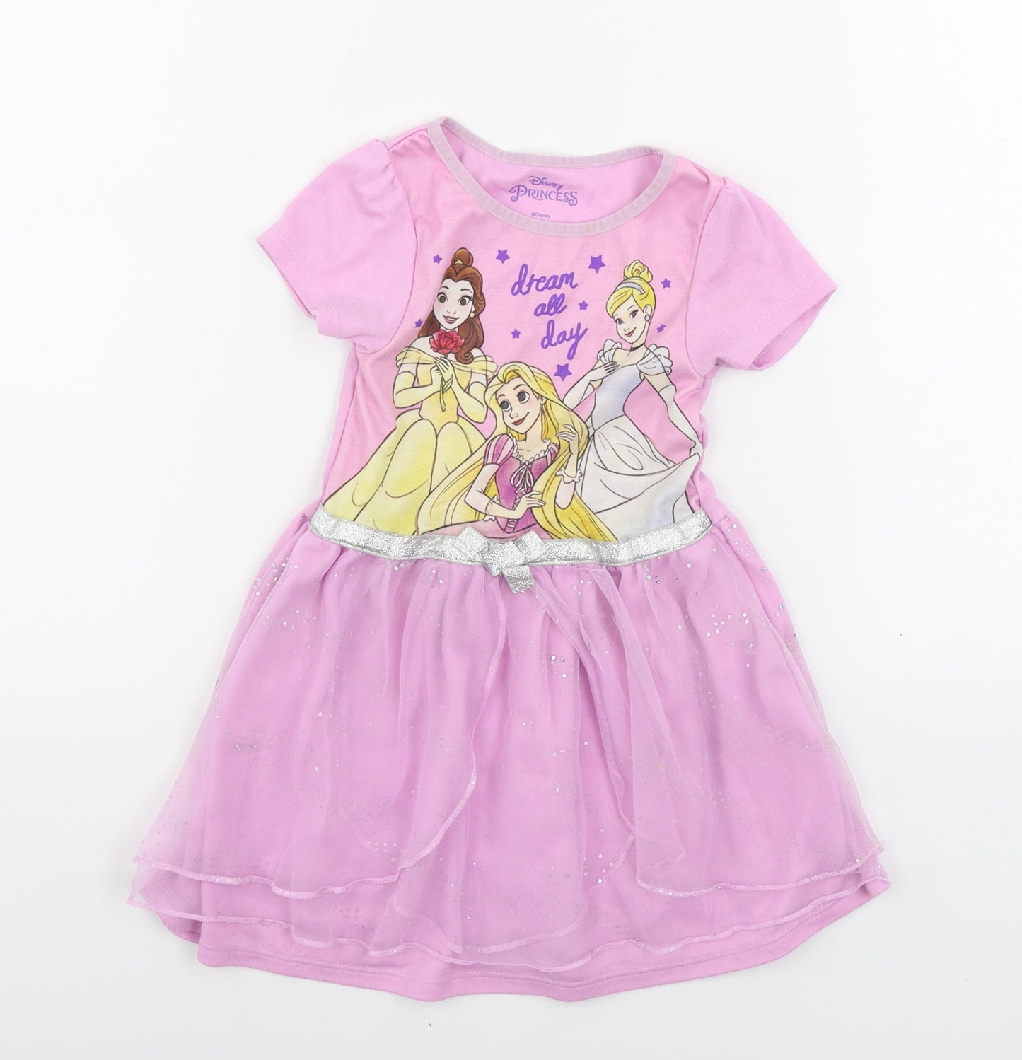 Disney  Girls Pink   A-Line  Size 3-4 Years