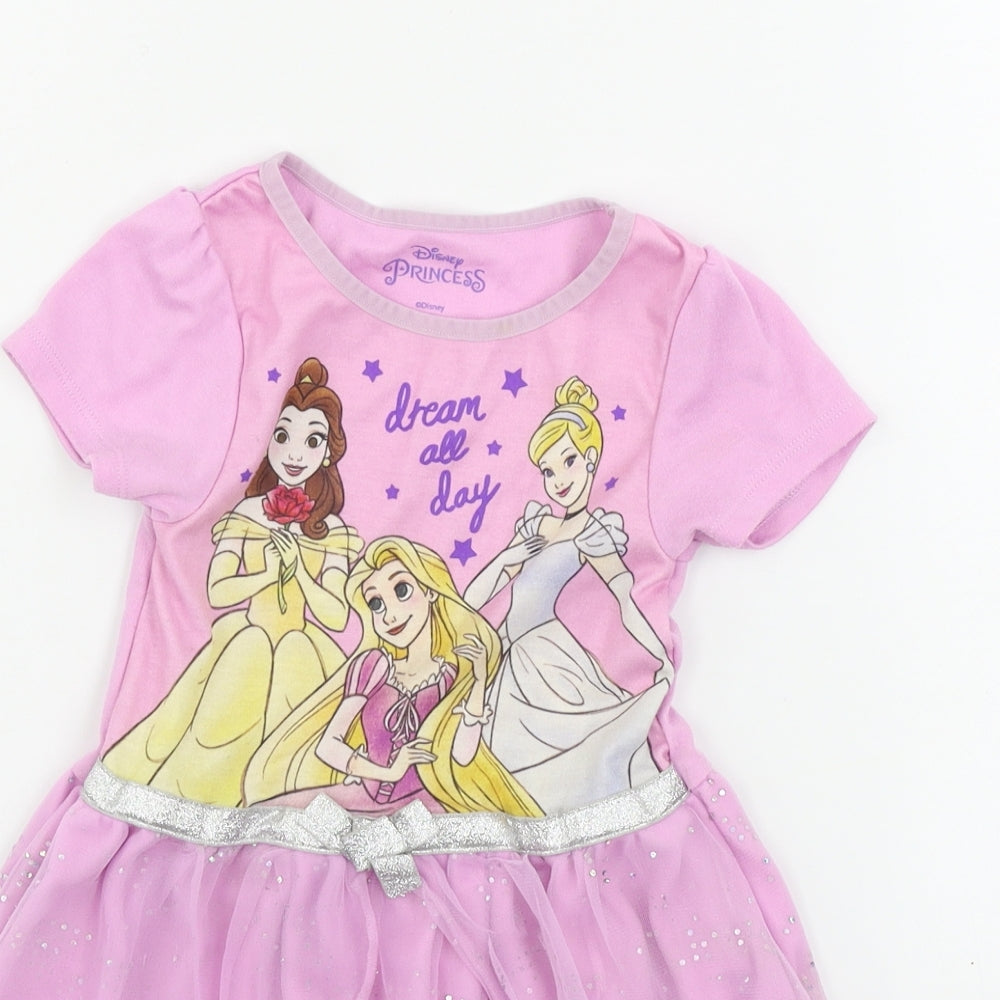 Disney  Girls Pink   A-Line  Size 3-4 Years